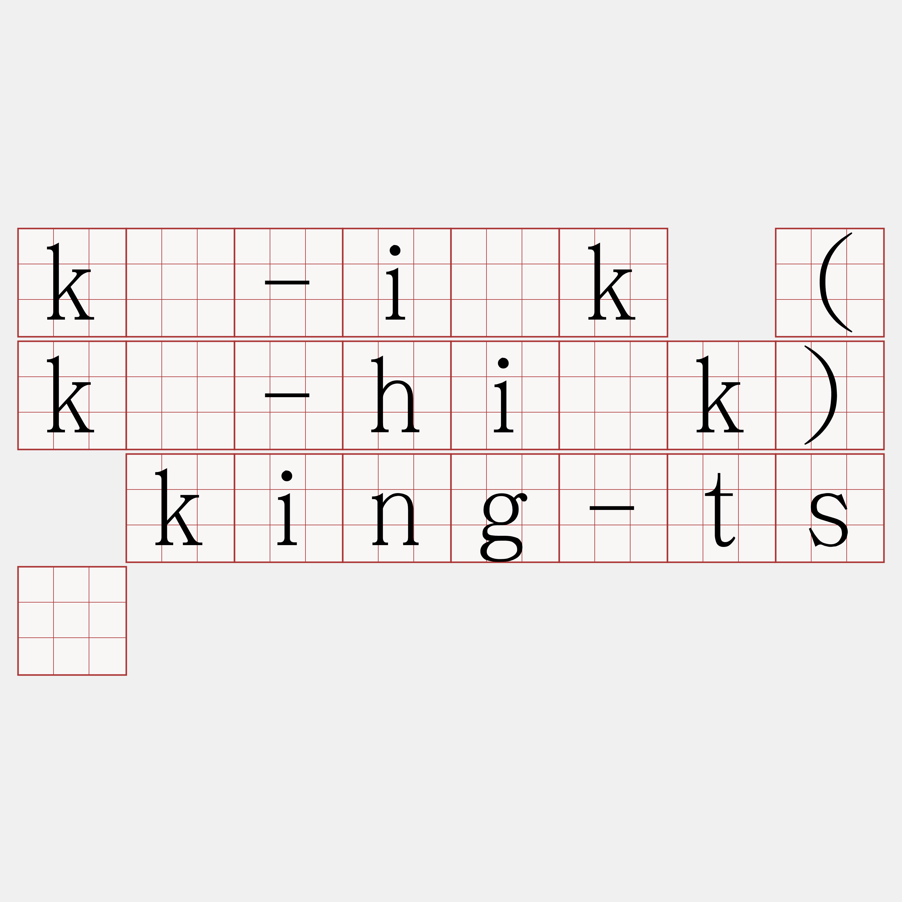 kè-i̍k (kè-hi̍k) king-tsè